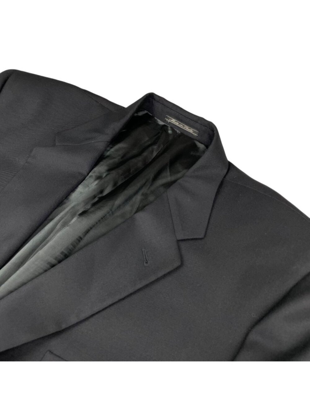 Corneliani Men’s 100% Wool 2-Button Blazer Black • Italy • 48L US | 58 EU